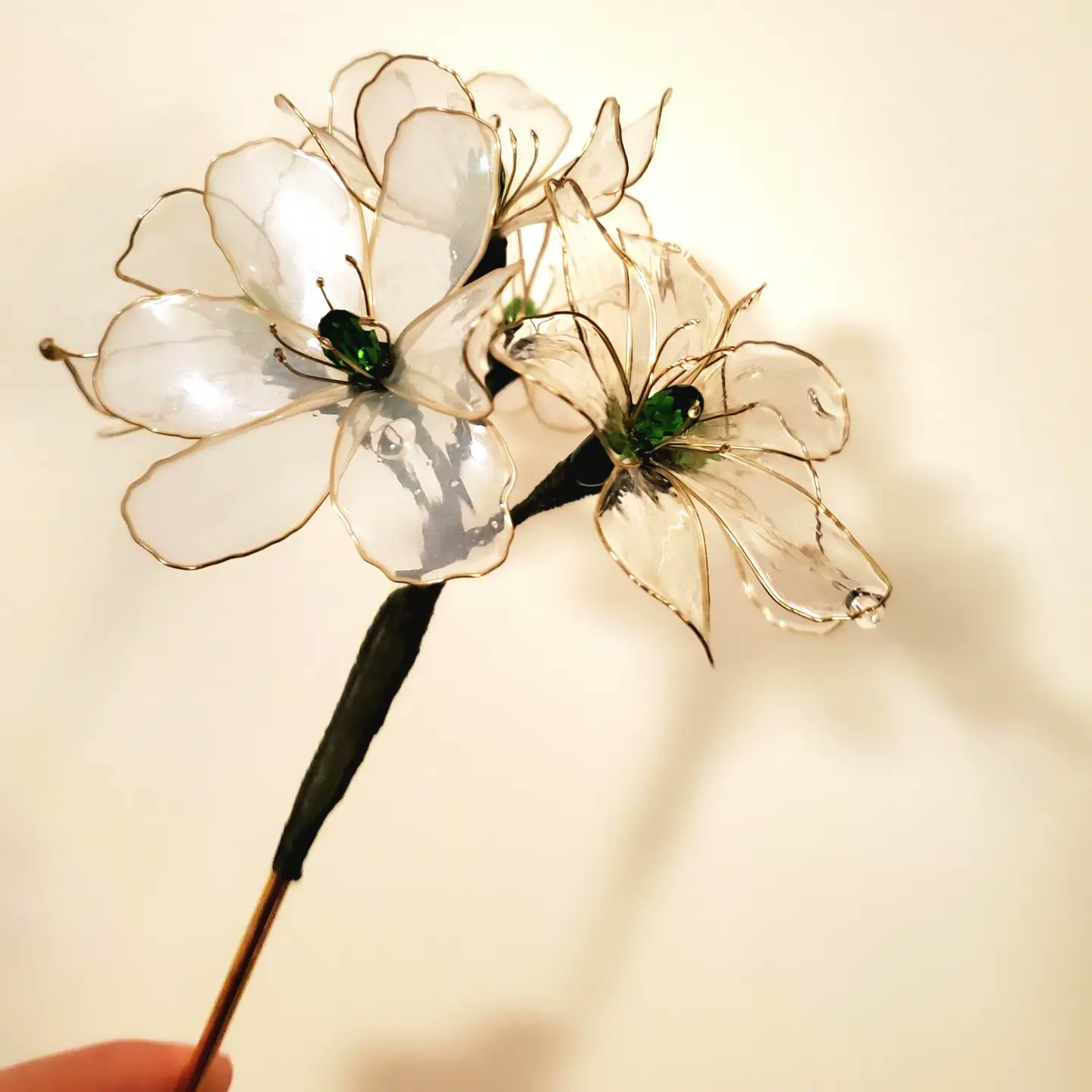 Skeleton Flower Hair Stick